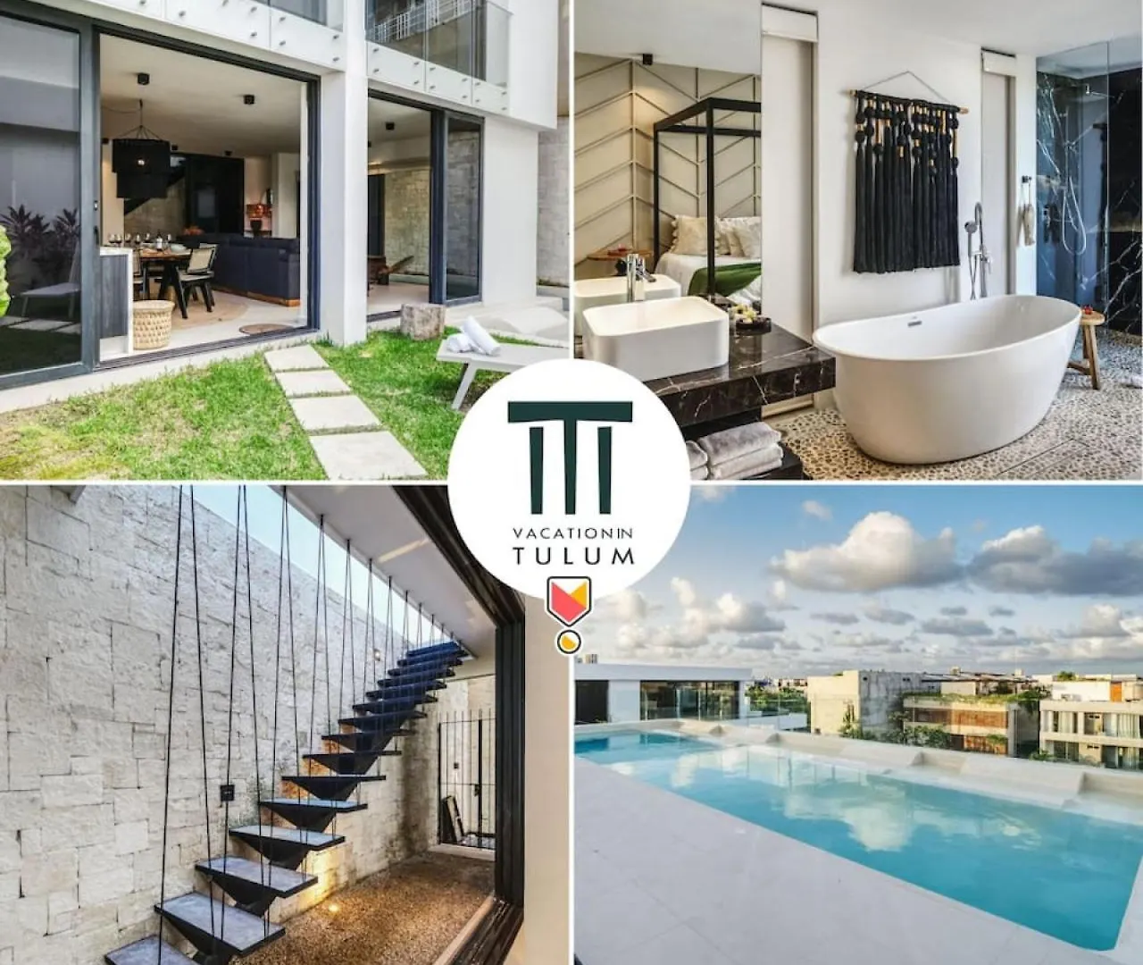 Apartament 2Br Coworking Freestanding Bathtub Private Pool Tulum